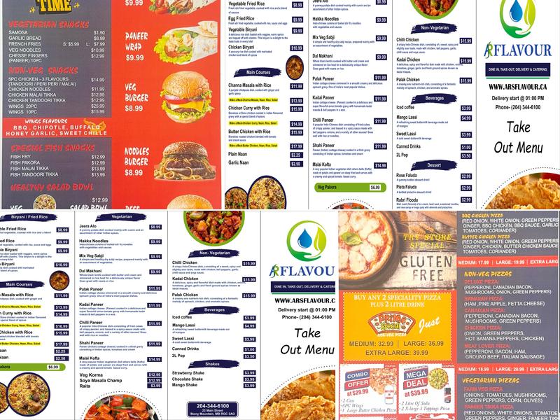 ARS Flavour Menu