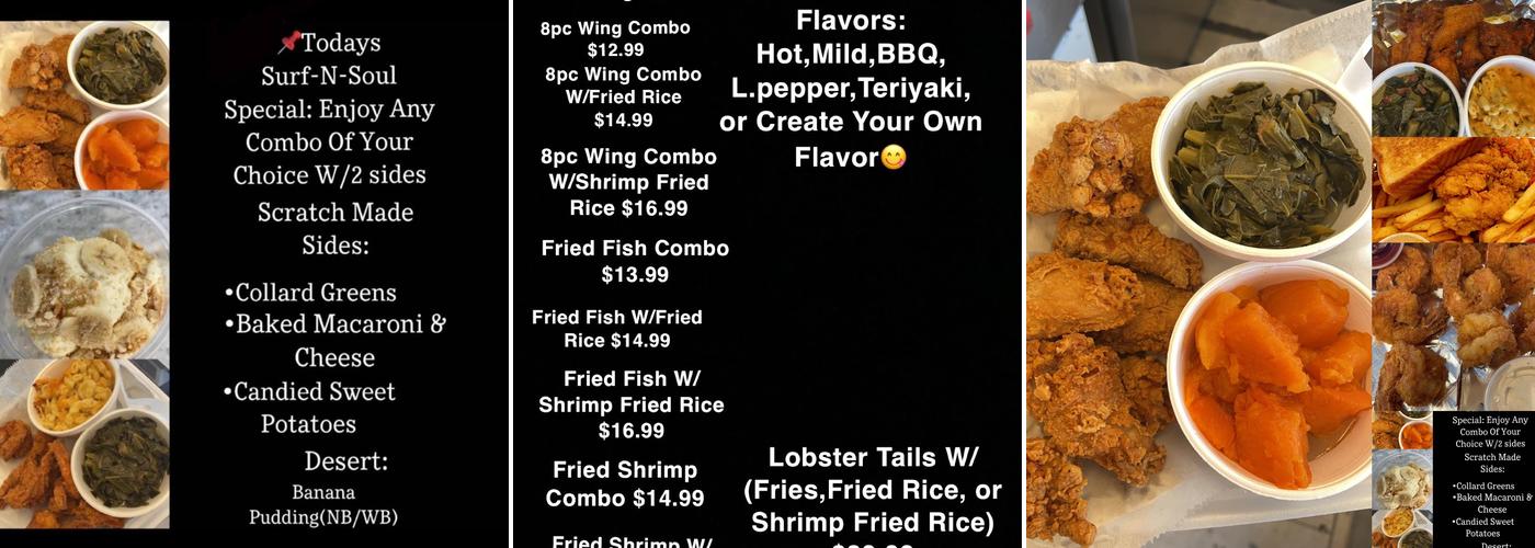 Surf N Soul Menu