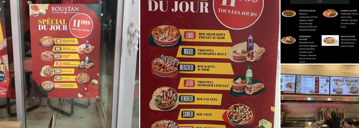 Restaurant Boustan Menu