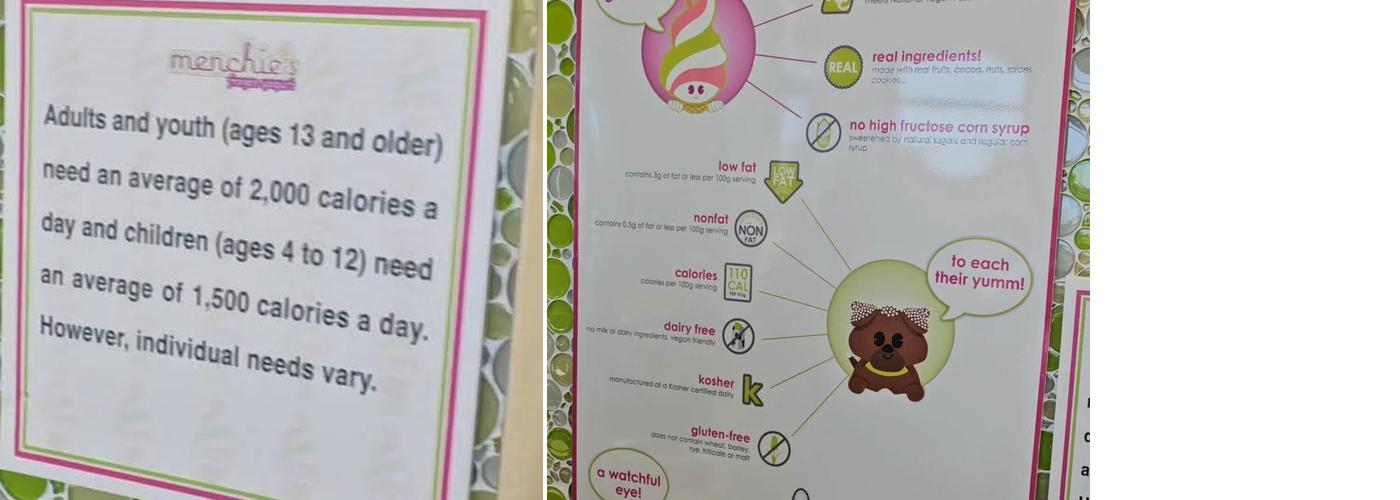 Menchie's Menu