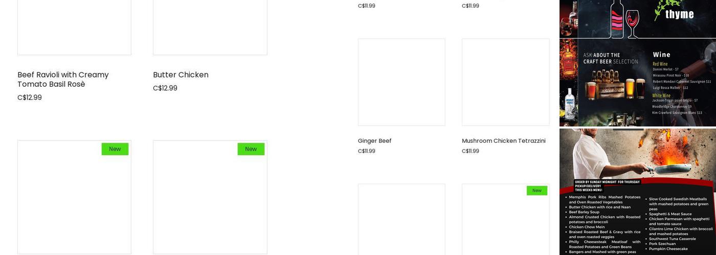 Wild Thyme/SoupZ Menu