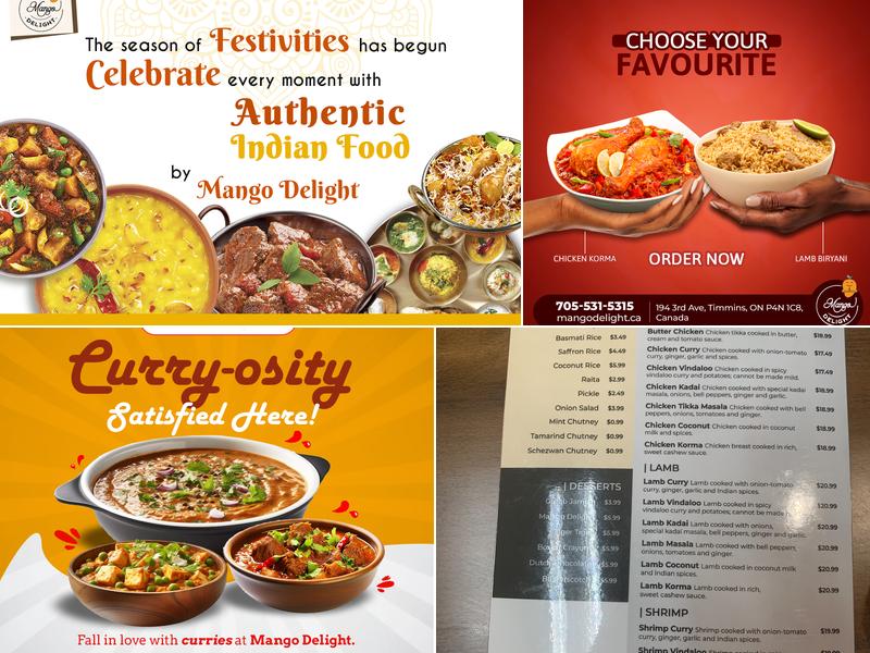 Mango Delight Menu