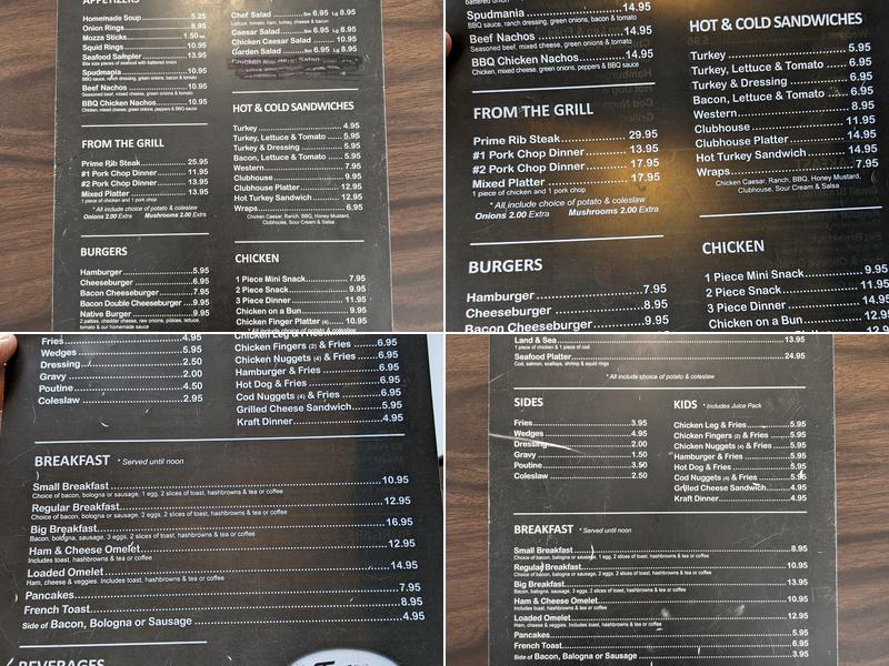 Fudge's Restaurant - Specializing in Seafood Menu