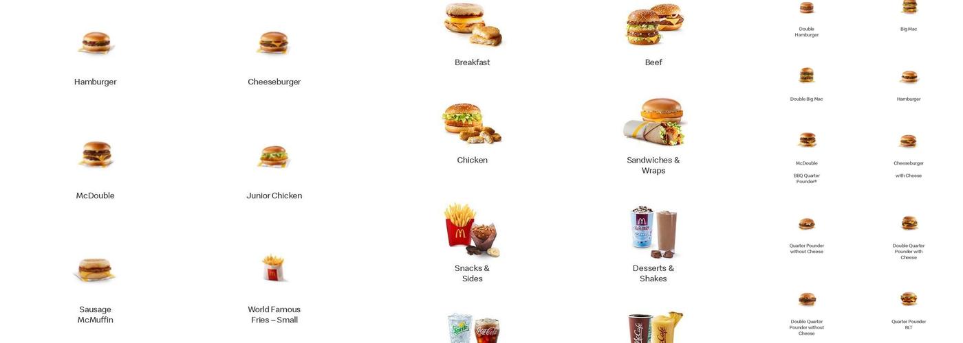 McDonald's Menu