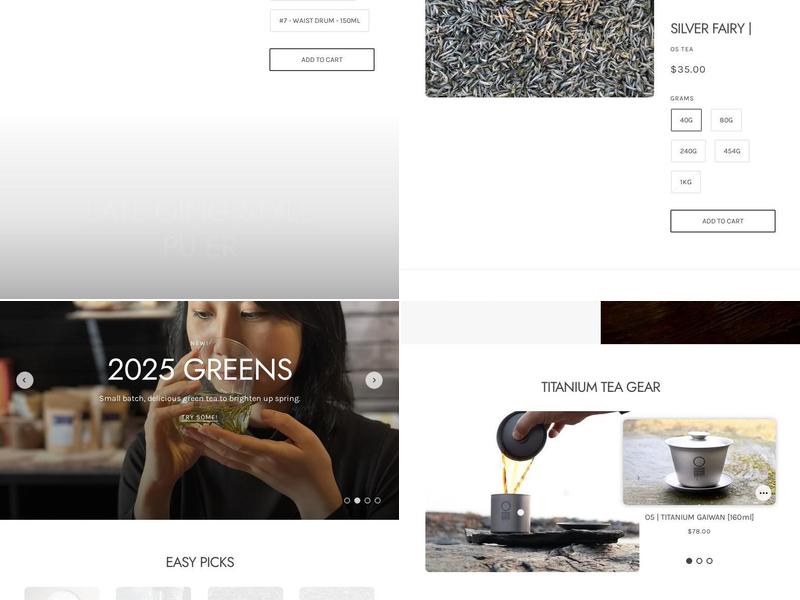 O5 Rare Tea Bar Menu