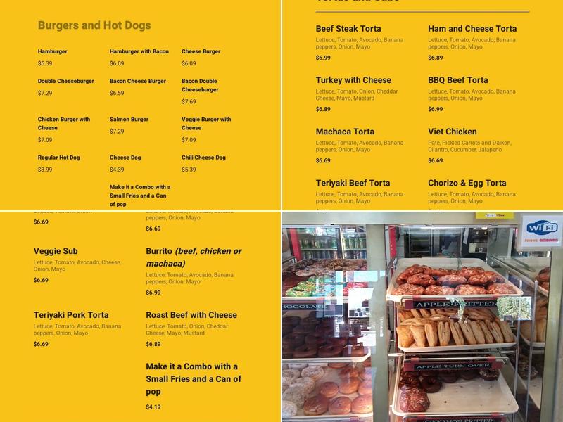 Duffin's Donuts Menu