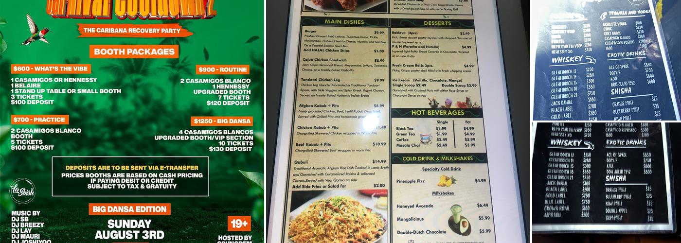 La Shish Menu