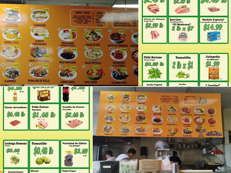 Joya Super Taqueria Menu