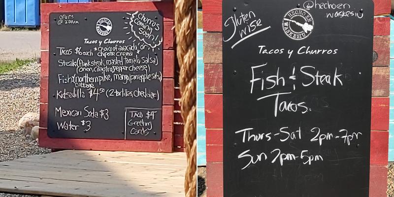 Hecho en Waskesiu Menu