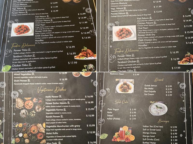 Lakeview Tandoori Bistro Menu