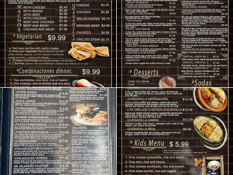 Jalapeño's Grill Menu