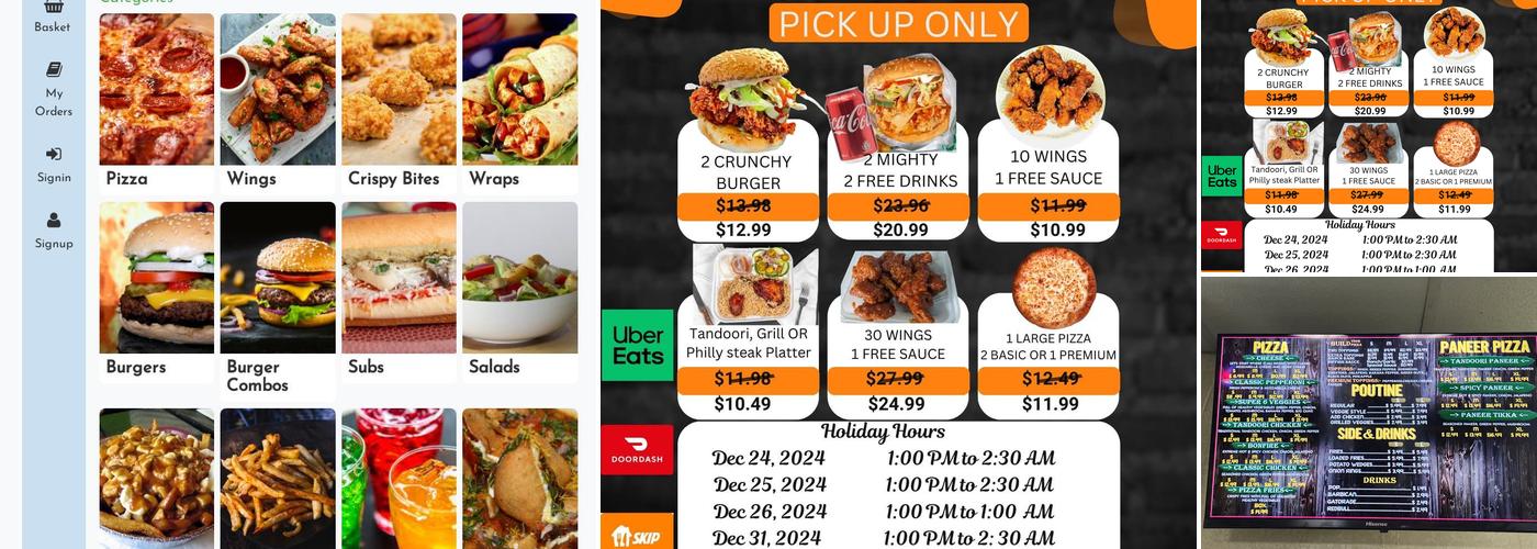 Fork & Knife Pizza Menu