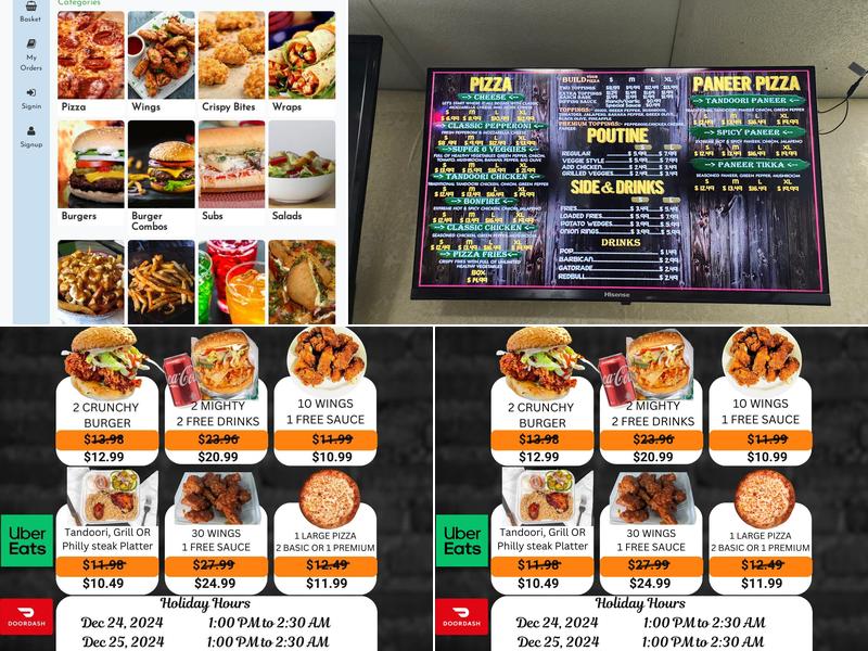 Fork & Knife Pizza Menu