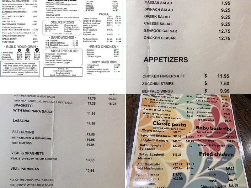 The Pizza Plate Menu