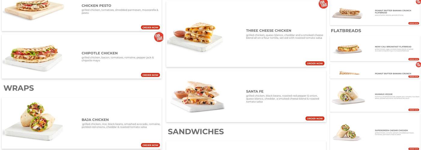 Tropical Smoothie Cafe Menu