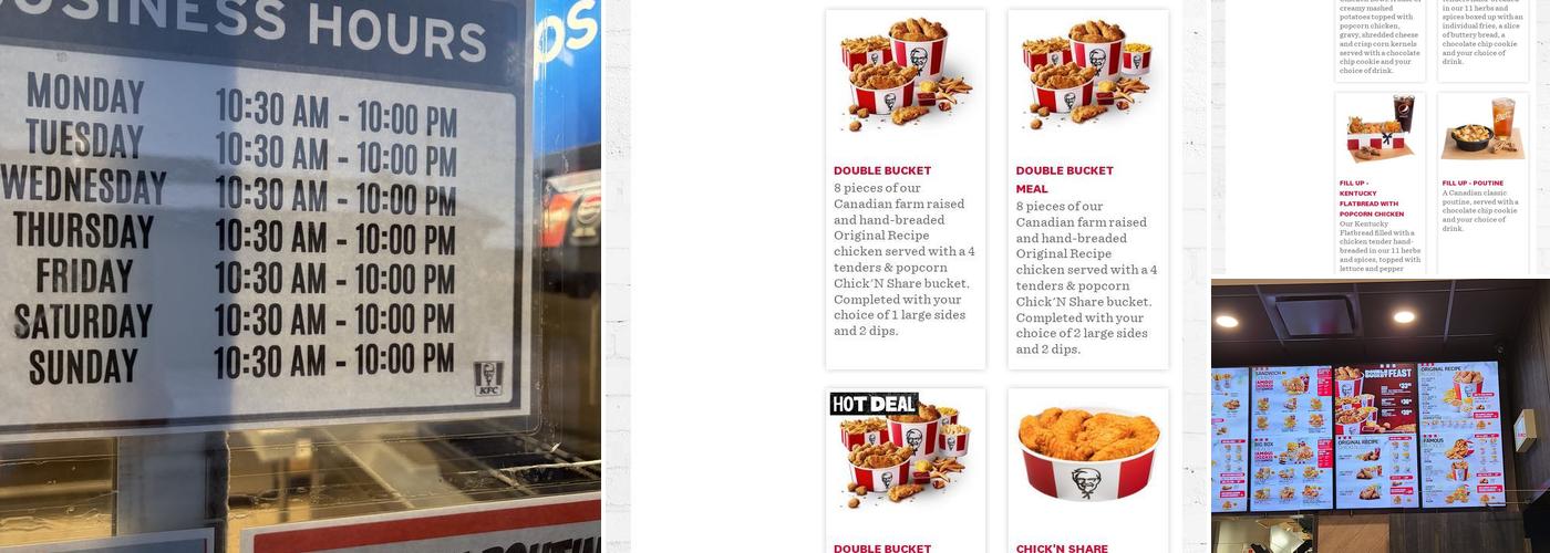 KFC Menu
