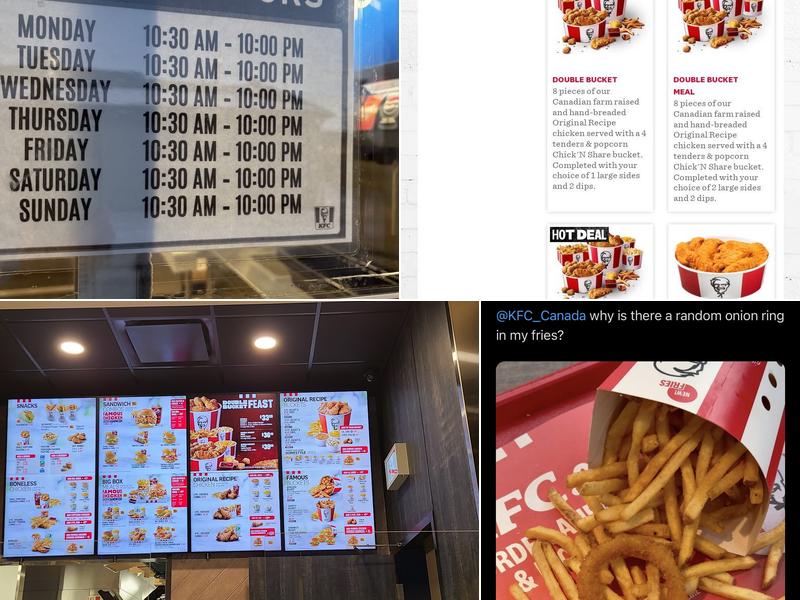 KFC Menu