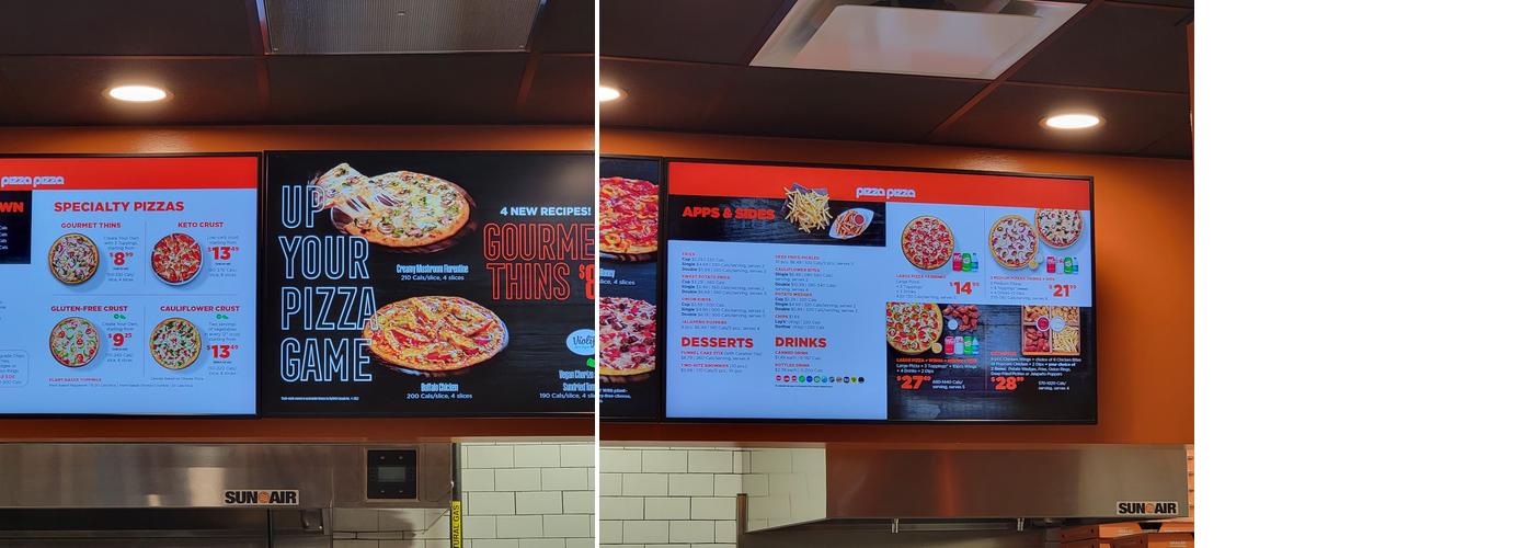 Pizza Pizza Menu