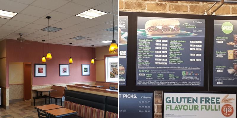 Subway Menu