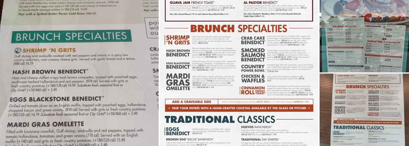 Another Broken Egg Cafe Menu