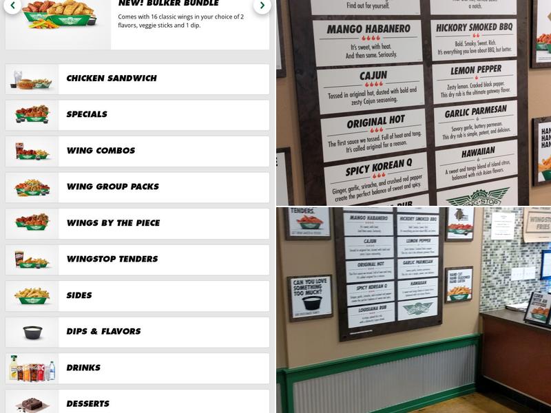 Wingstop Menu