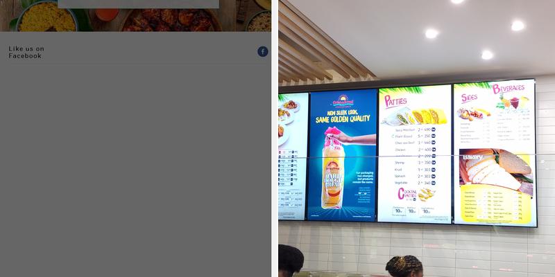 Golden Krust Caribbean Restaurant Menu