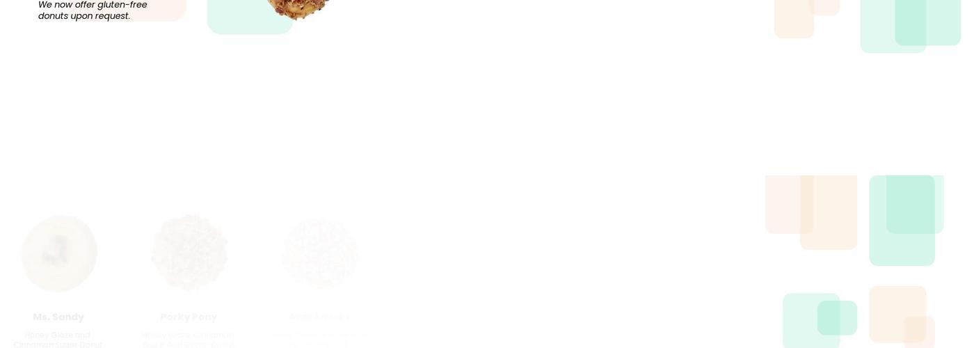 Sandy Pony Donuts & Acai Bowls Drive thru Menu