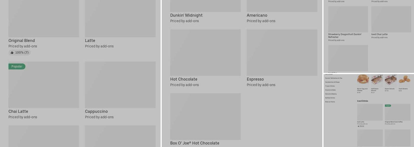 Dunkin' Menu