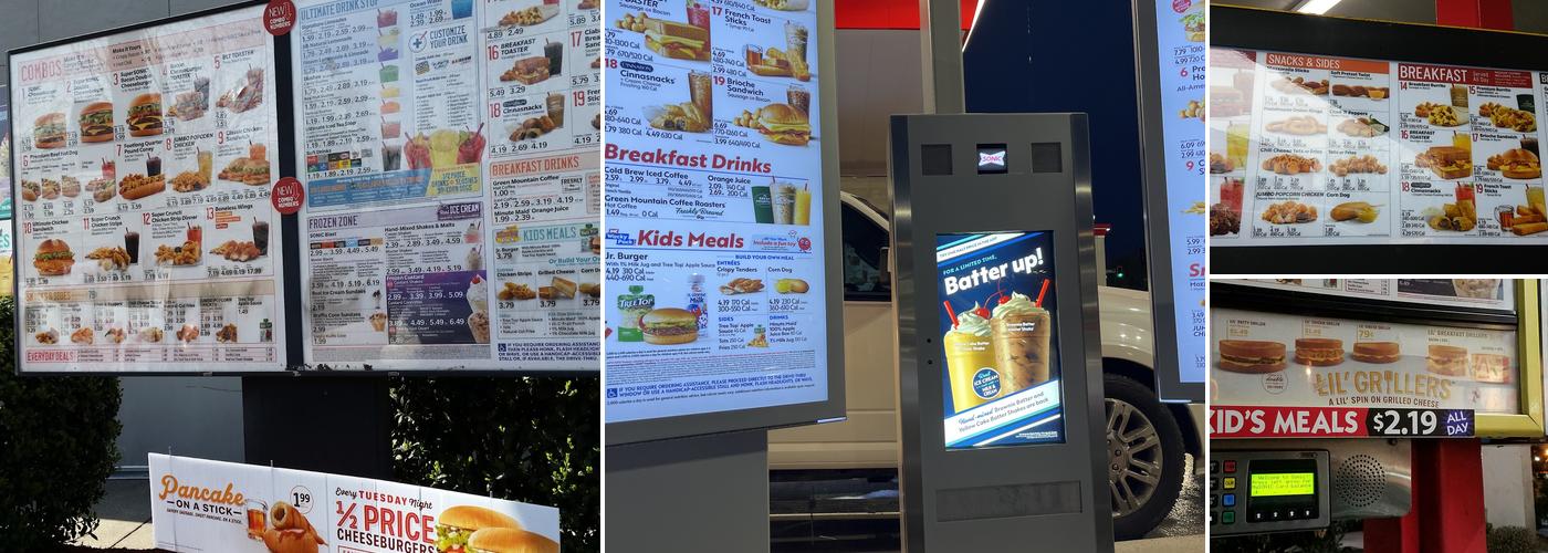 Sonic Drive-In Menu