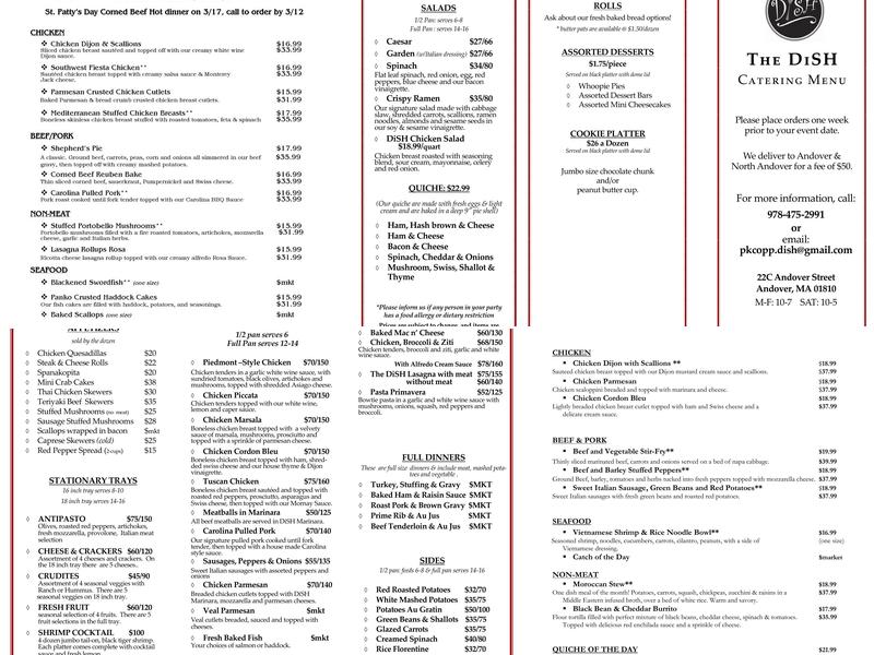 DiSH Menu