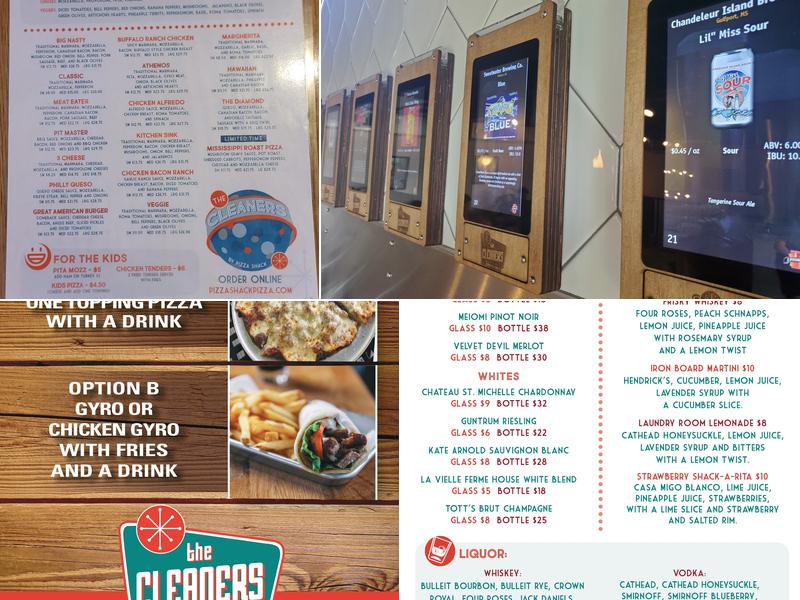 The Cleaners by Pizza Shack Menu