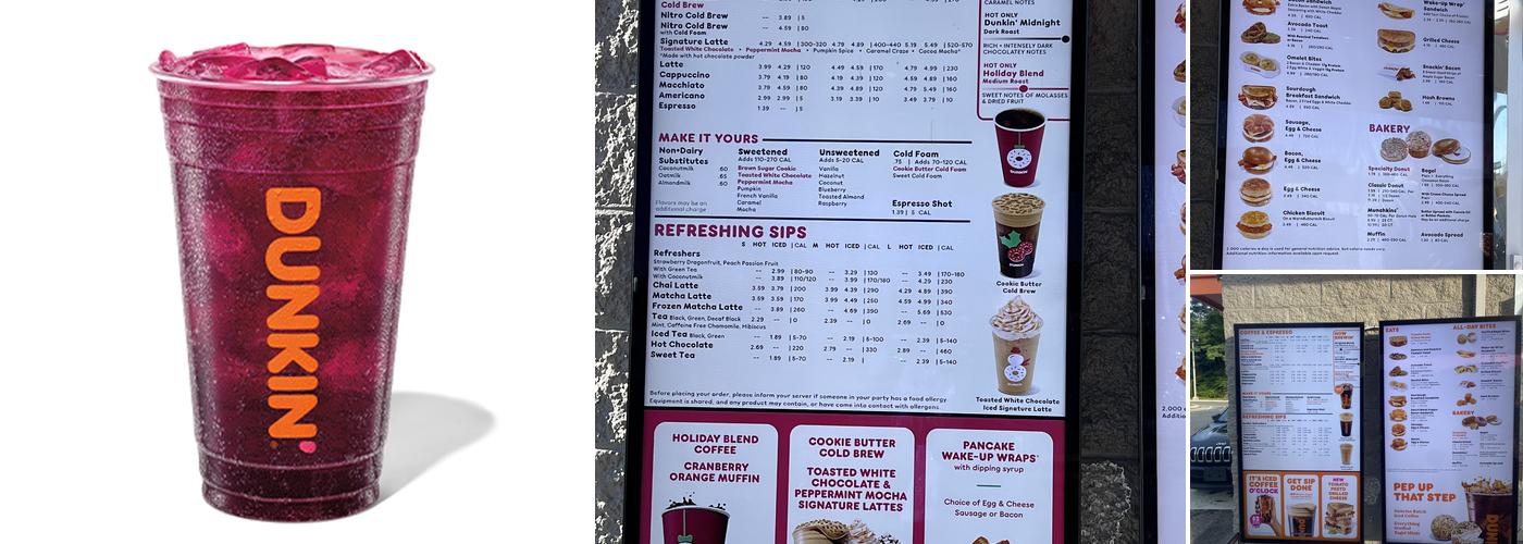 Dunkin' Menu