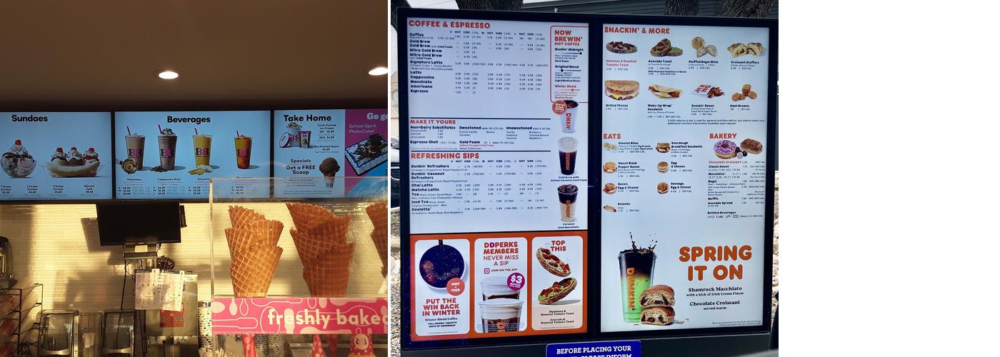 Dunkin' Menu