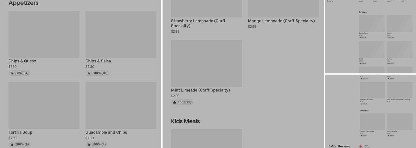 Cafe Rio Fresh Modern Mexican Menu