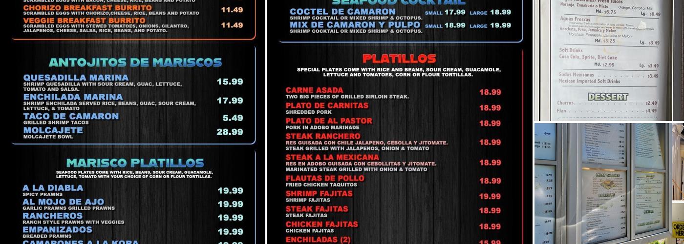 El Favorito Taqueria Menu