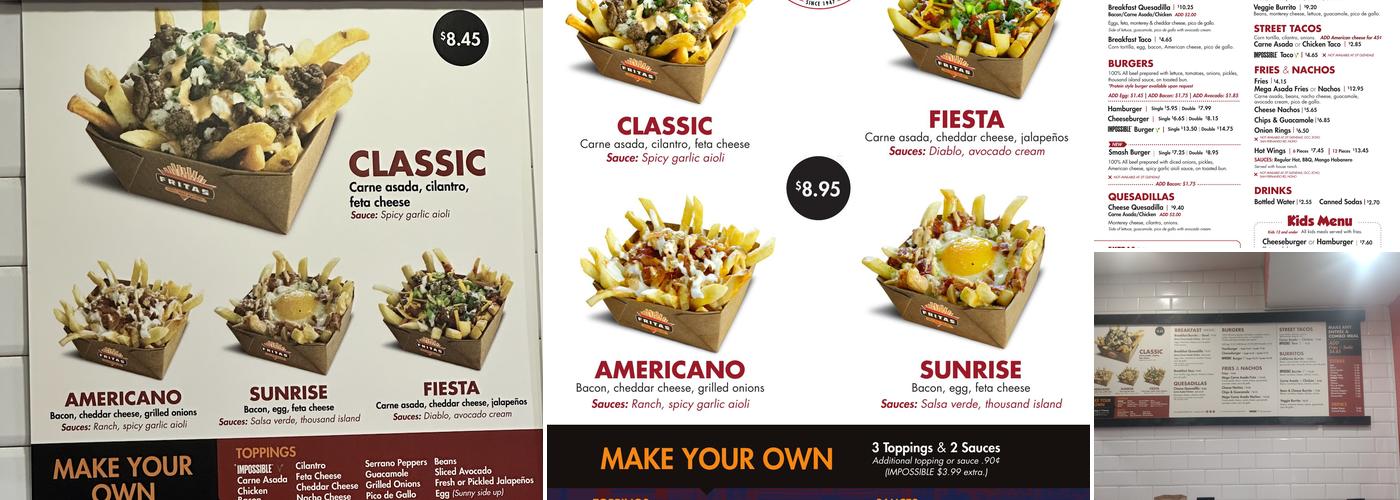 The Great White Hut Menu