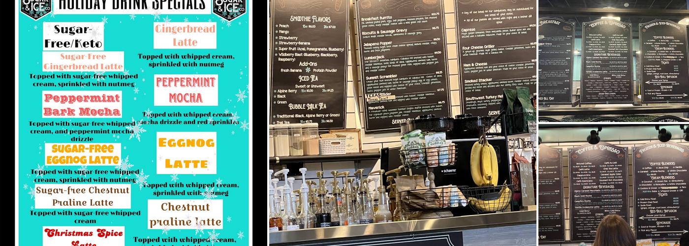 Sugar & Ice Co. Menu