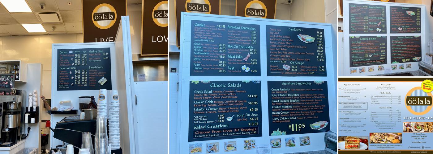 Cafe Oolala Menu