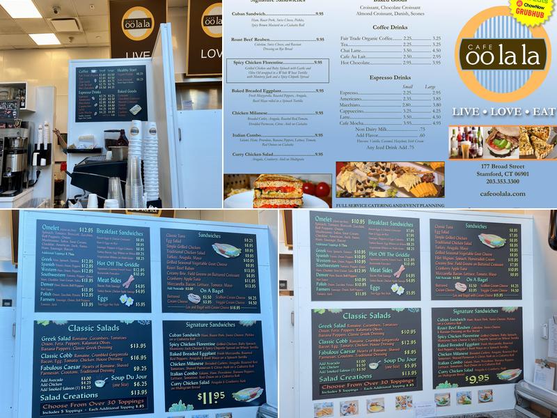 Cafe Oolala Menu