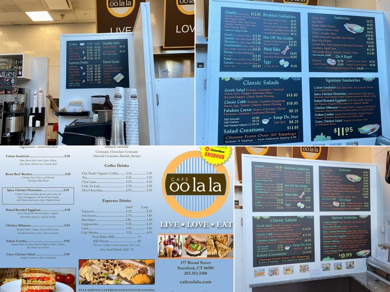 Cafe Oolala Menu