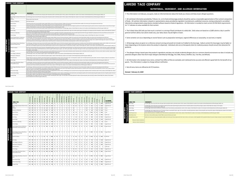 Laredo Taco Company Menu