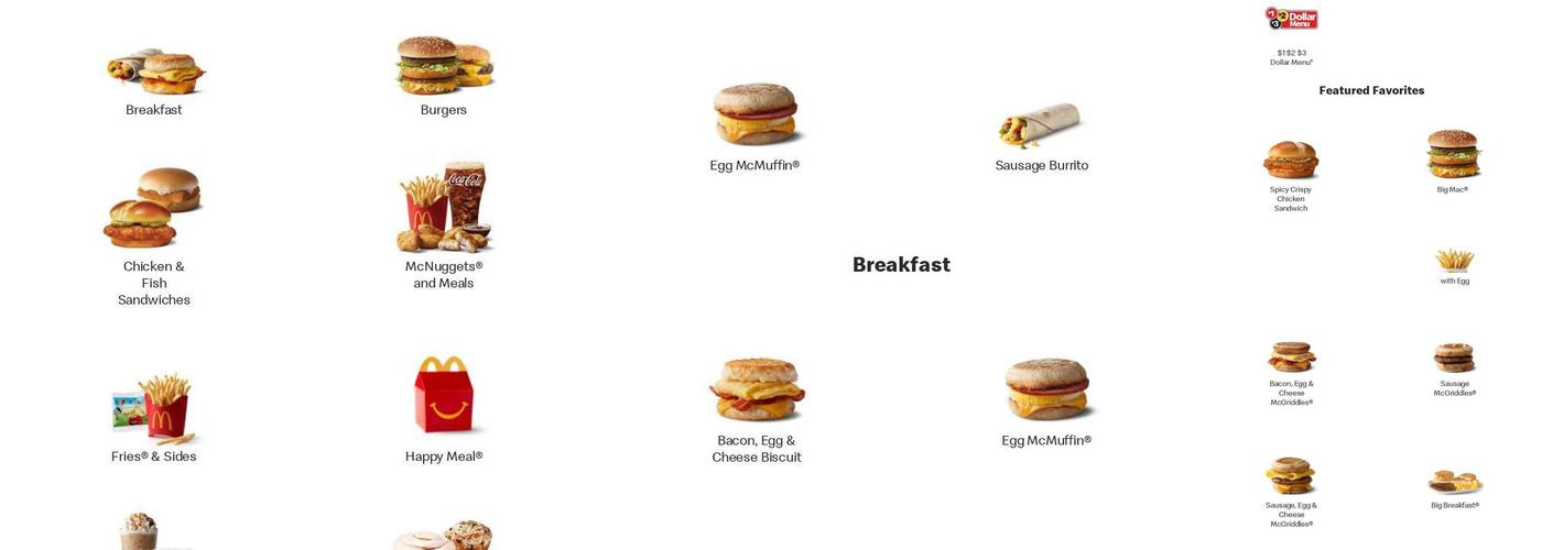 McDonald's Menu
