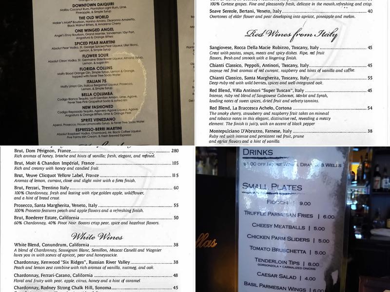 Ave Bar Menu