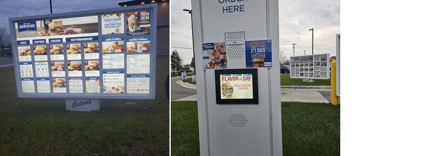 Culver’s Menu