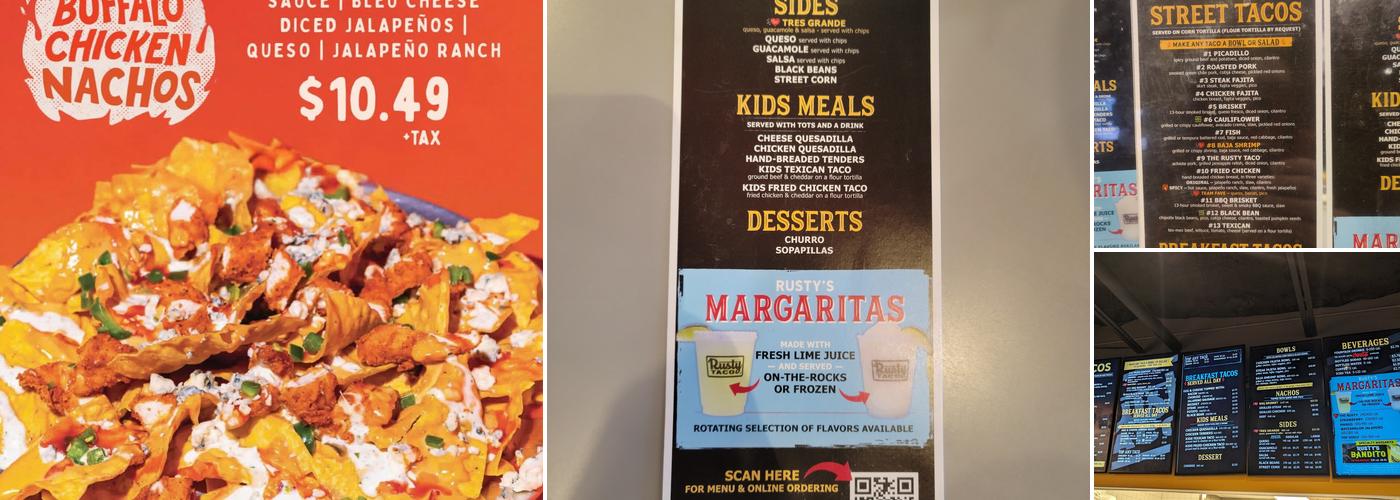 Rusty Taco Menu