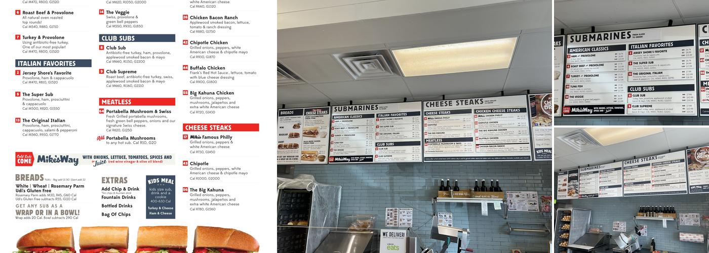 Jersey Mike's Subs Menu