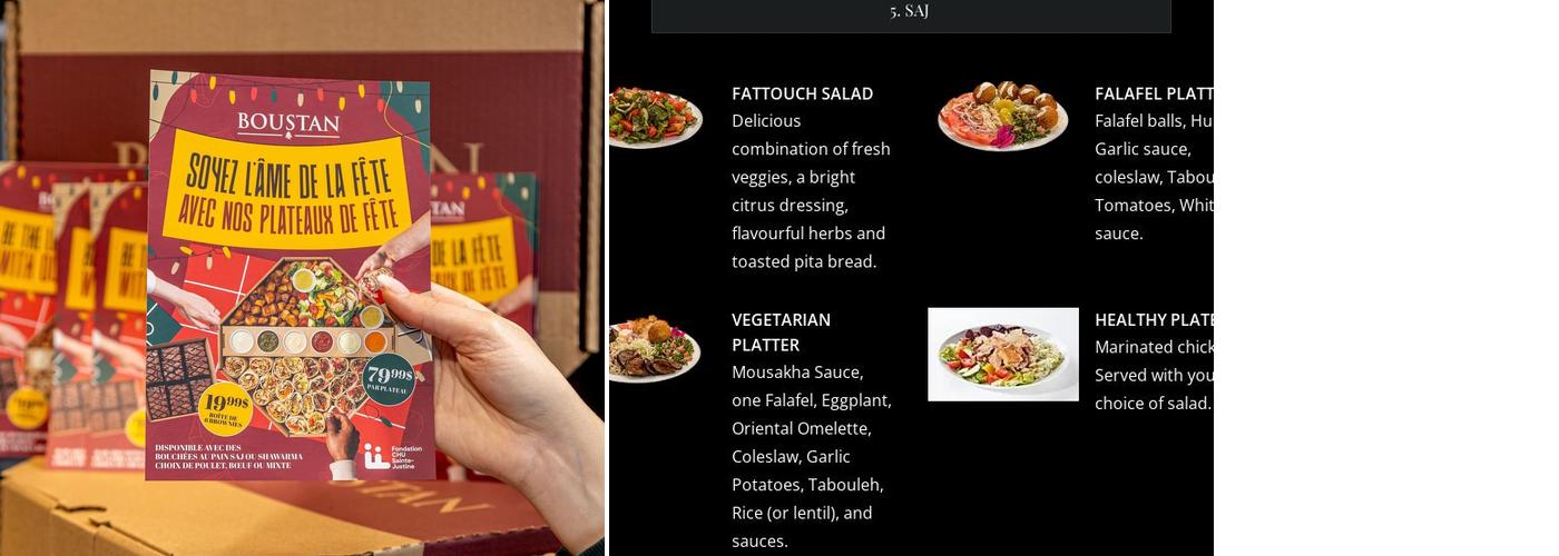 Restaurant Boustan Menu