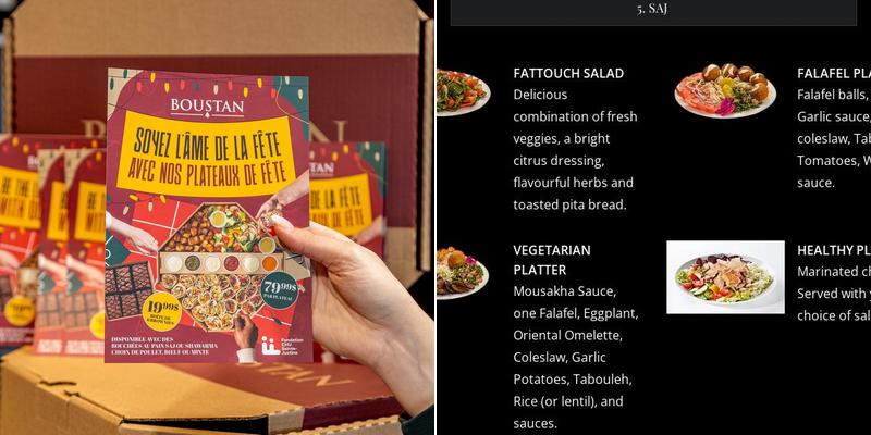 Restaurant Boustan Menu