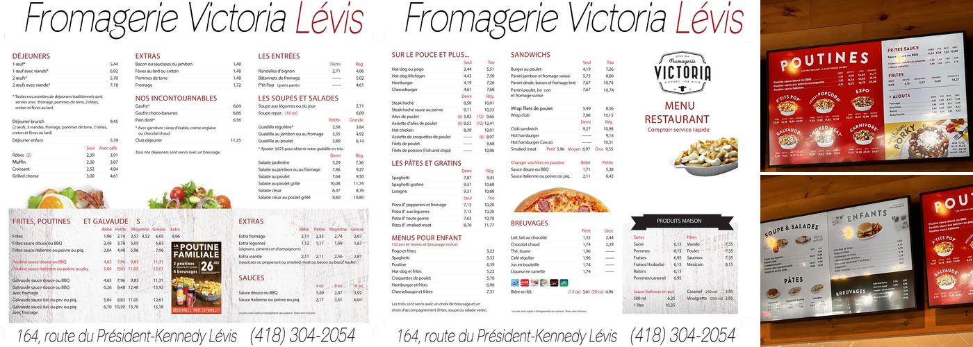 Fromagerie Victoria Menu
