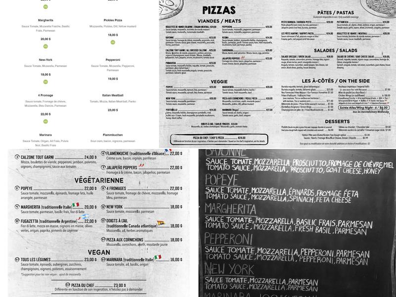 Pizza13 Menu